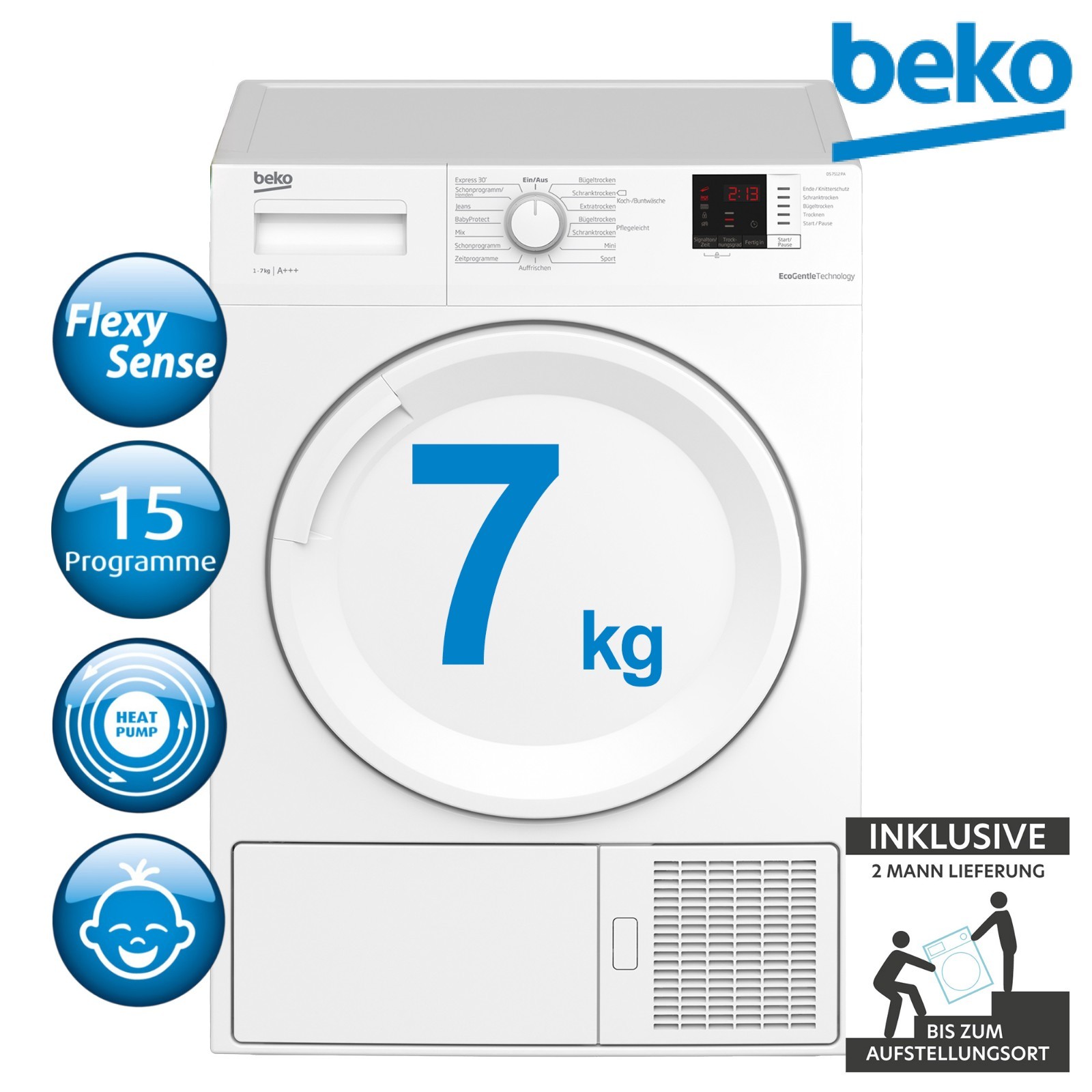 Beko Trockner 7kg A+++